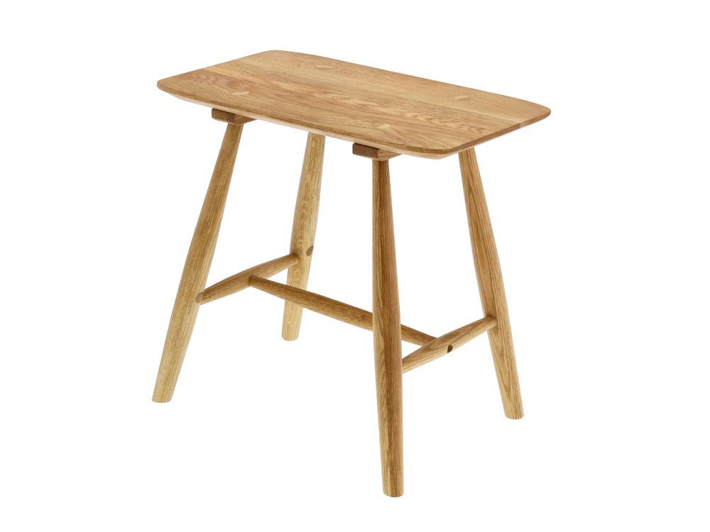 Tabourets - Tabouret Bodo 46,5x28x45 cm Nature huilé Chêne massif - VILLA COLLECTION DENMARK