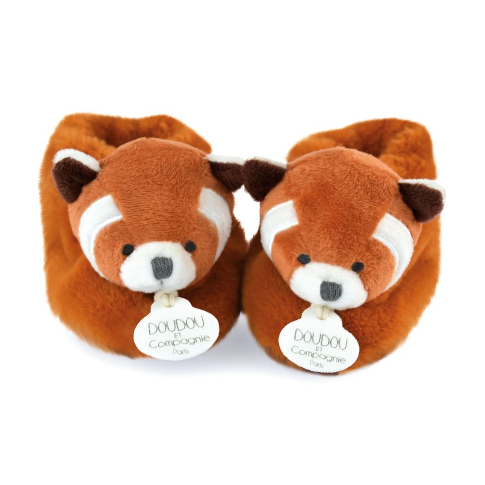 Soft toy - WOODEN RATTLE & CRUNCH PAPER - 16 cm - DOUDOU ET COMPAGNIE