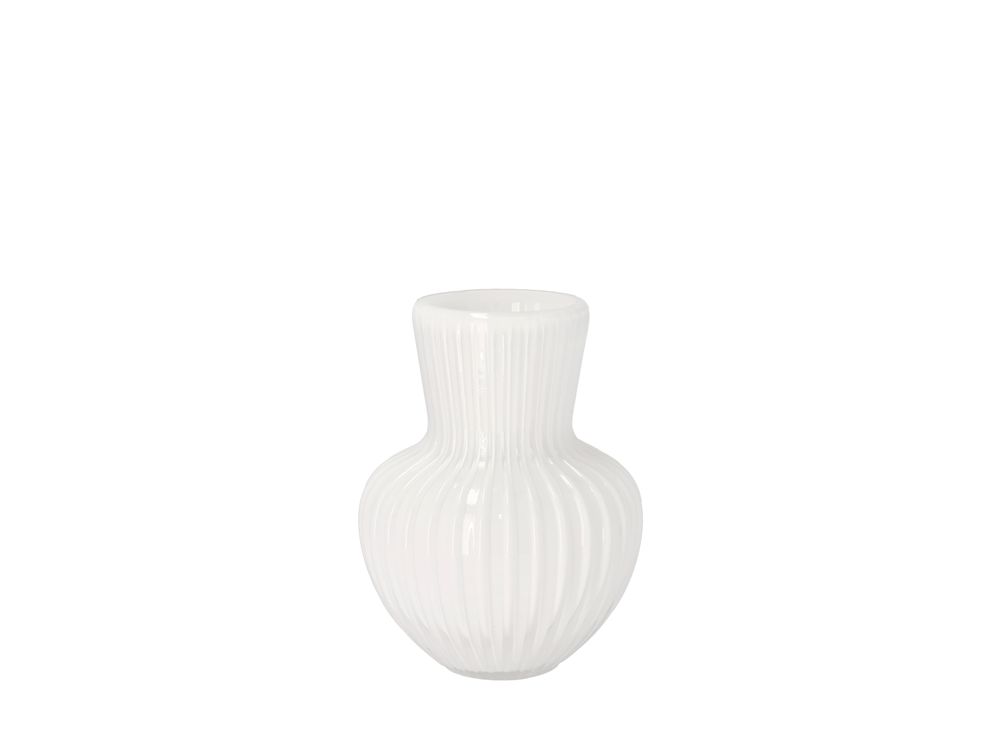Vases - Cuneo Vase D15 x 20 cm White Glass - VILLA COLLECTION DENMARK