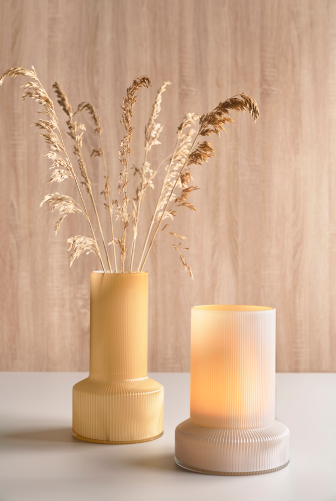 Vases - Vase Hvils D21 x 29 cm Verre Blanc - VILLA COLLECTION DENMARK