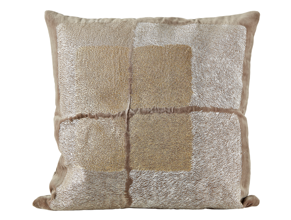 Comforters and pillows - Quilted Cushion 45x45 Gray - VILLA COLLECTION DENMARK