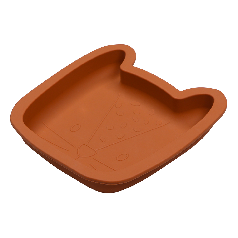 Children's mealtime - Tryco Leopard Lenny Silicone Plate - MEKKGROUP
