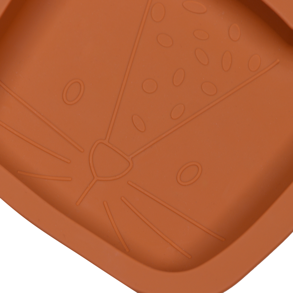 Children's mealtime - Tryco Leopard Lenny Silicone Plate - MEKKGROUP