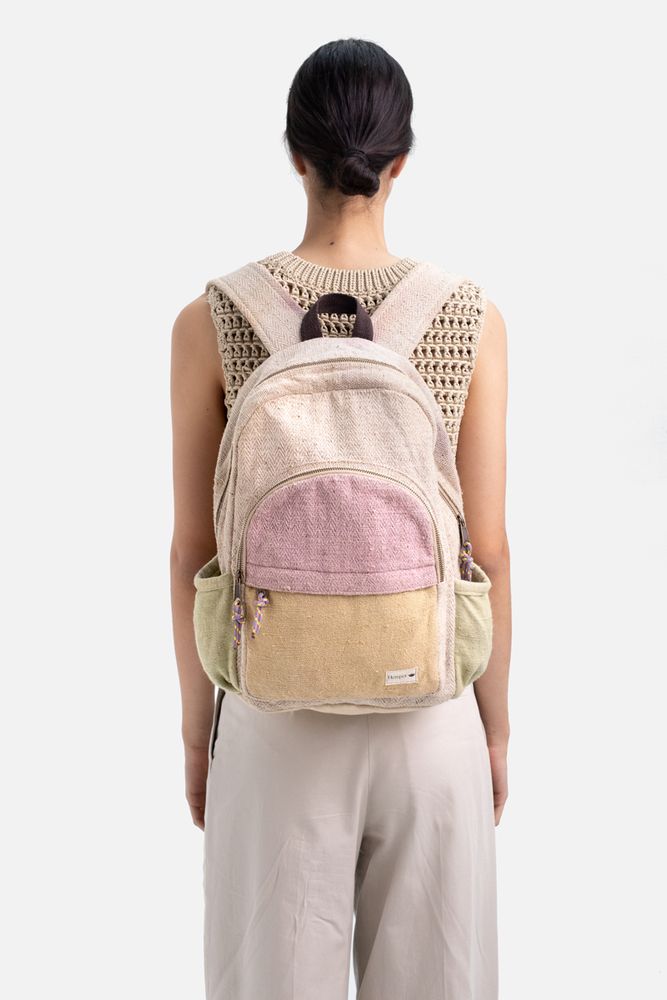 Sacs et cabas - Sac à dos Annapurna Lilac & Pistacchio - HEMPER