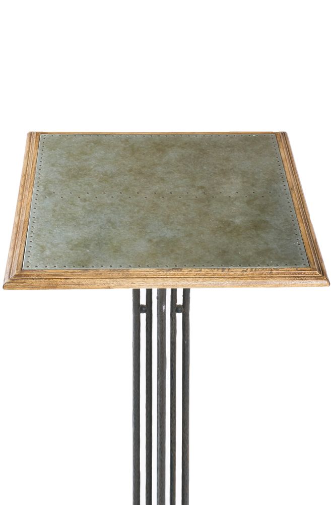 Tables Salle à Manger - Tableau en chêne et métal galvanisé. - BRUCS