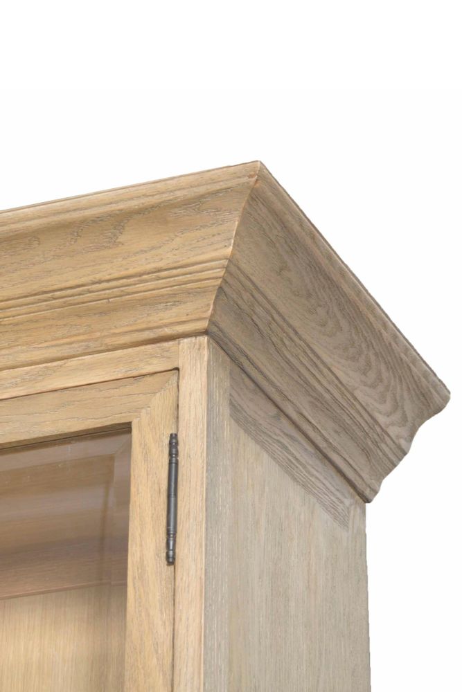 Bookshelves - PILOS ANTIQUE NATURAL PINE CABINET - BRUCS