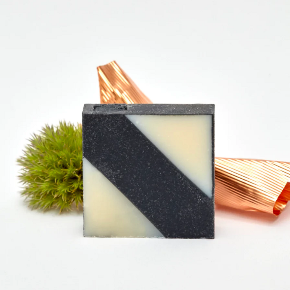 Soaps - GRAY DIAGONAL SOAP - SAVONNERIE CIMENT