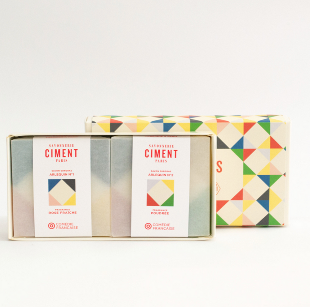 Savons - COFFRET 2 SAVONS ARLEQUIN - SAVONNERIE CIMENT
