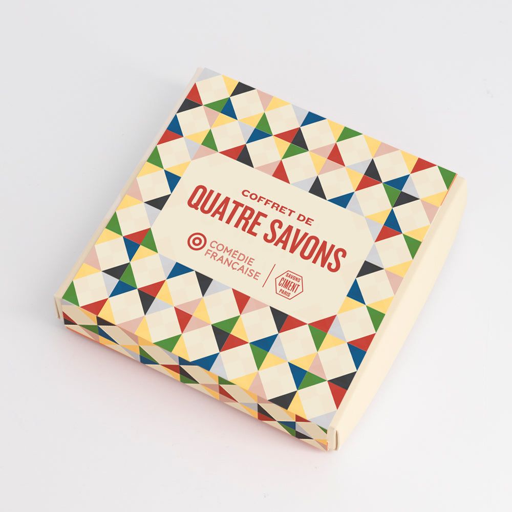 Savons - COFFRET 4 SAVONS ARLEQUIN - SAVONNERIE CIMENT