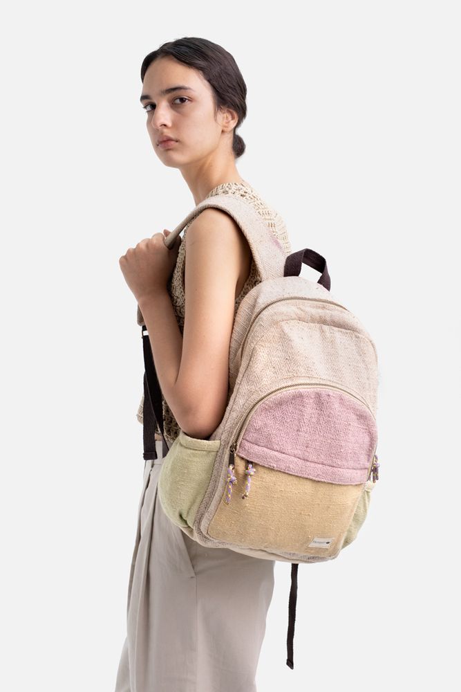 Sacs et cabas - Sac à dos Annapurna Lilac & Pistacchio - HEMPER