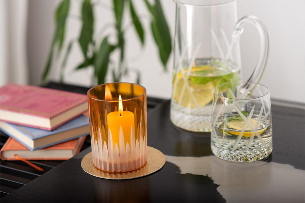 Verre d'art - Bougeoir - La Tour - GLASS4CANDLES