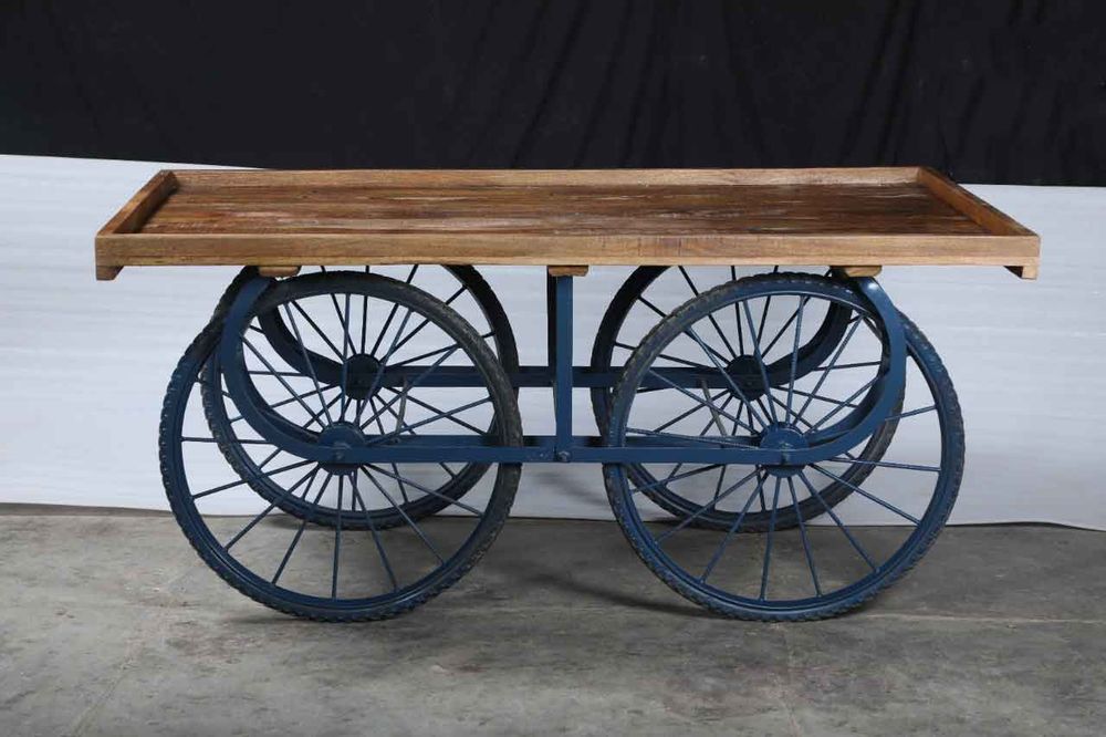 Objets design - Table Console Charette - GRAND DÉCOR