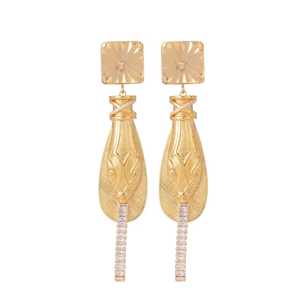Bijoux - Boucles d'oreilles Salamandra strass - JULIE SION