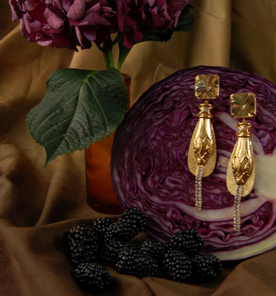 Bijoux - Boucles d'oreilles Salamandra strass - JULIE SION