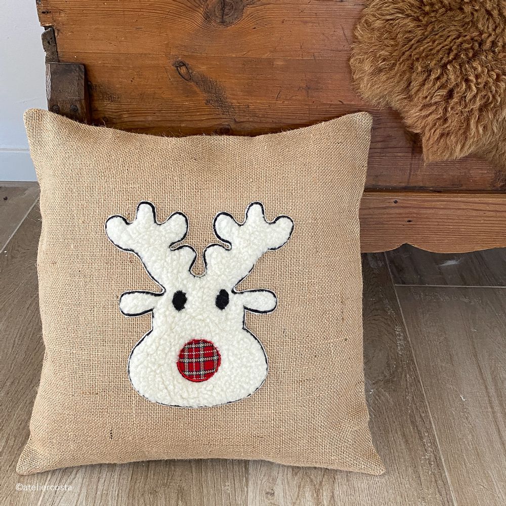 Autres décorations de Noël - C'est deja Noël coussins brodés - ATELIER COSTÀ