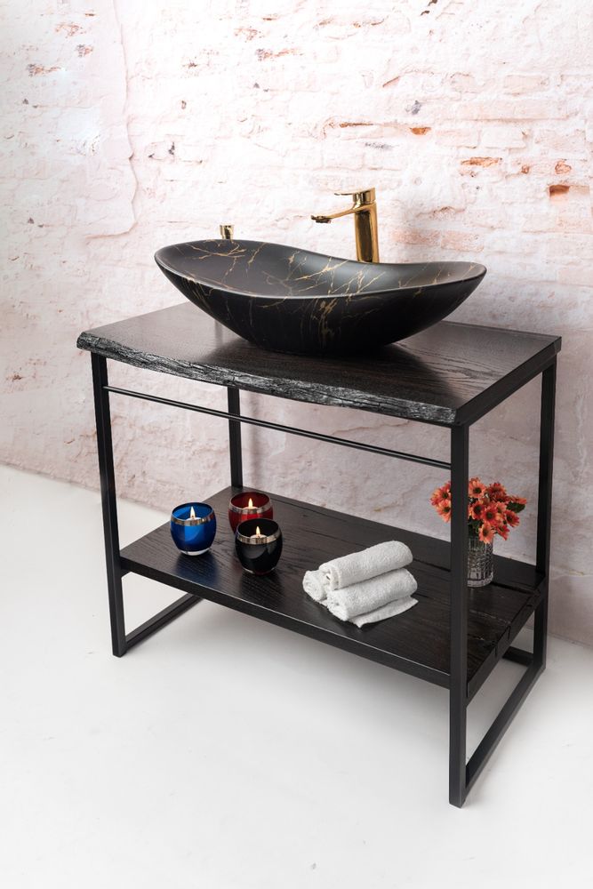 Console table - Console - antique oak - GLASS4CANDLES