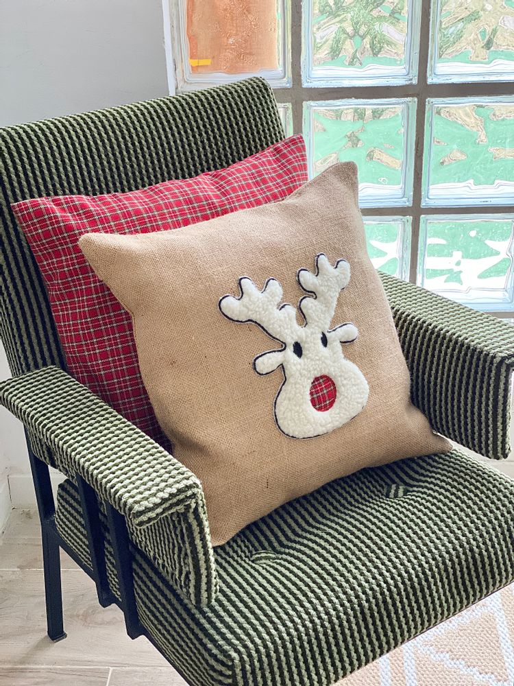 Autres décorations de Noël - C'est deja Noël coussins brodés - ATELIER COSTÀ