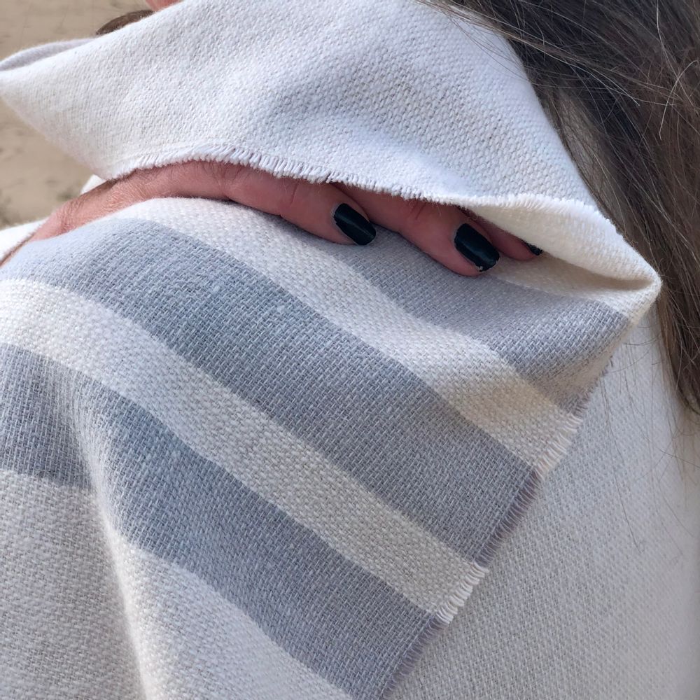 Homewear - STOLA LORIGA IN 50% ORGANIC WOOL AND 50% ORGANIC COTTON - SCHOOLOFLIFEPROJECTS