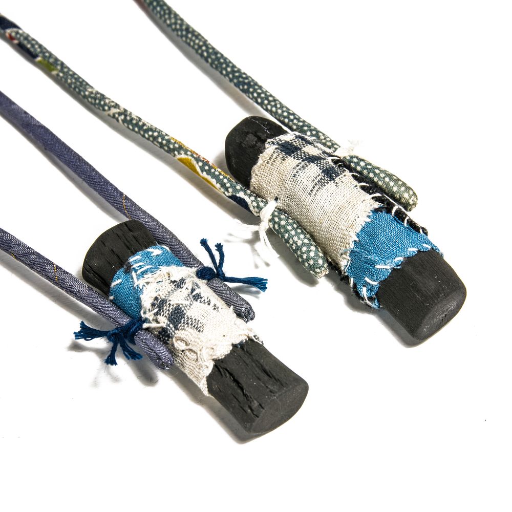 Jewelry - Long necklace KOFU-MINI-EDA - CHARCOAL ESKIMEÏT