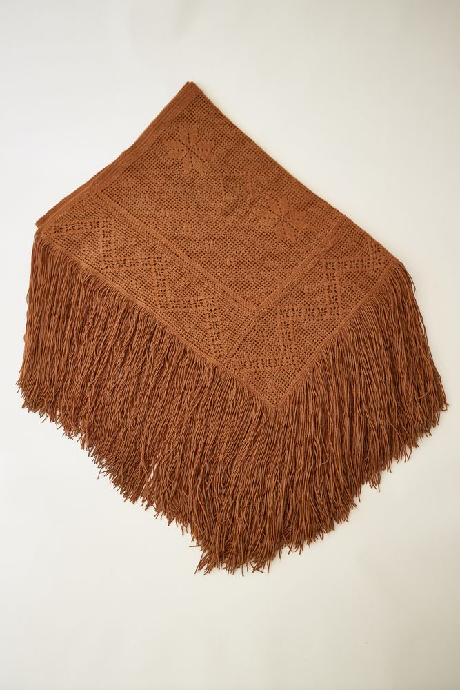 Tissus - Couvre-lit 100 % laine et alpaga fait main. Pièce exclusive - PUEBLO