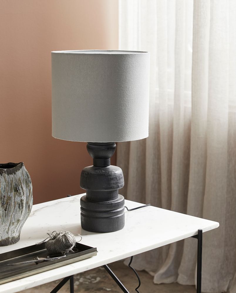 Desk lamps - LOKE table lamp, black - NORDAL