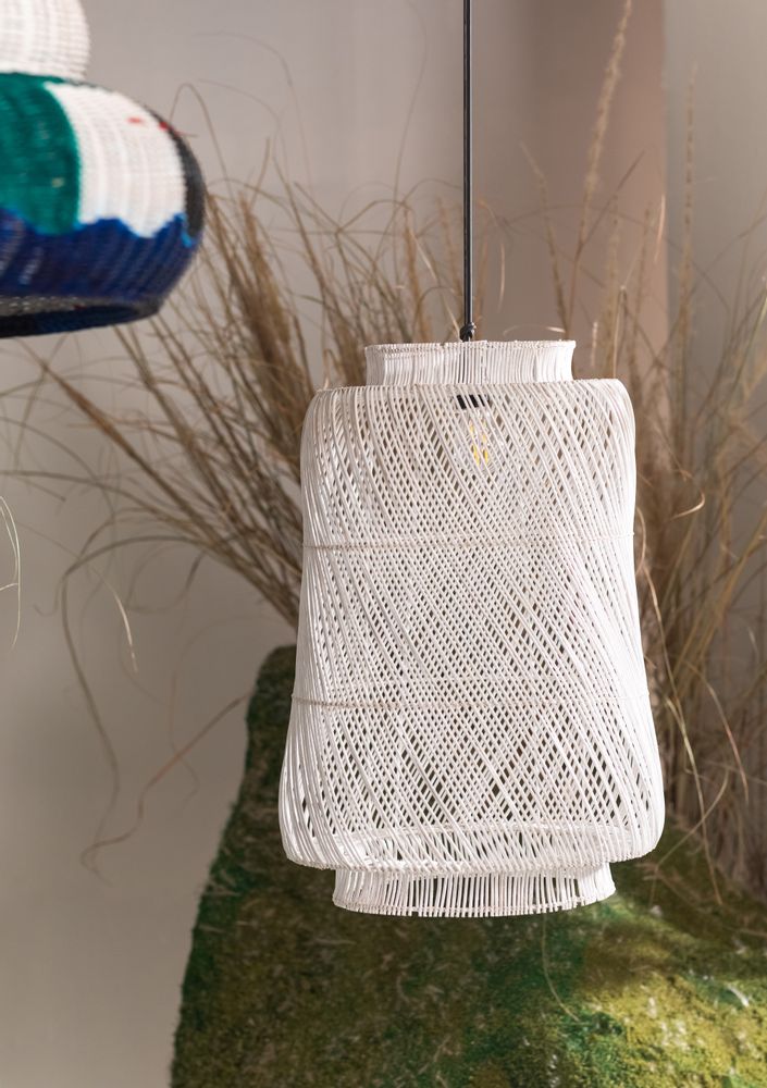 Design objects - BAMBURI Spool Wicker Pendant Lamp - DESIGN PHILIPPINES HOME