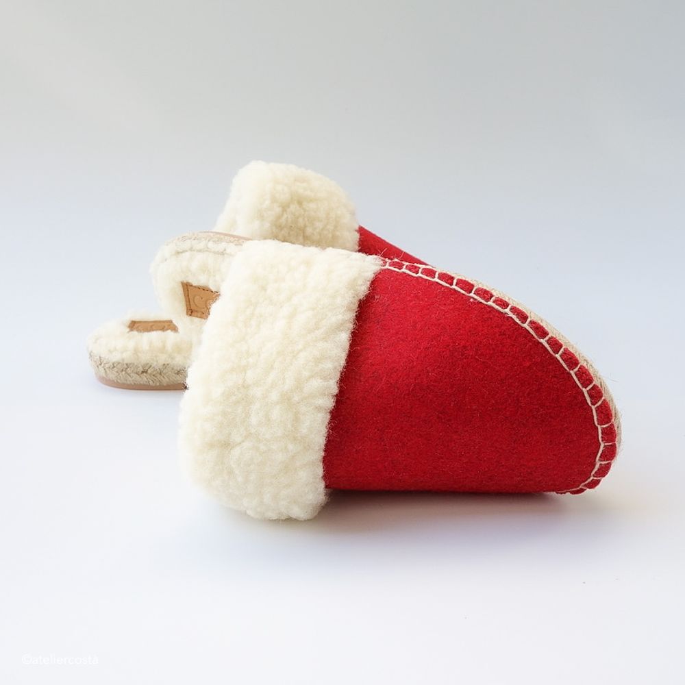 Gifts - Handmade slippers in pure wool - ATELIER COSTÀ