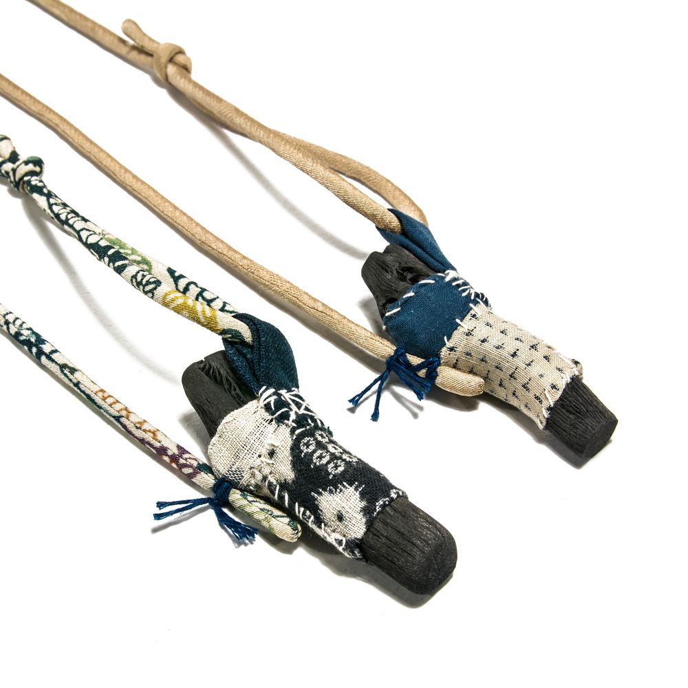 Jewelry - KOFU-EDAMAKI Long Necklace - CHARCOAL ESKIMEÏT