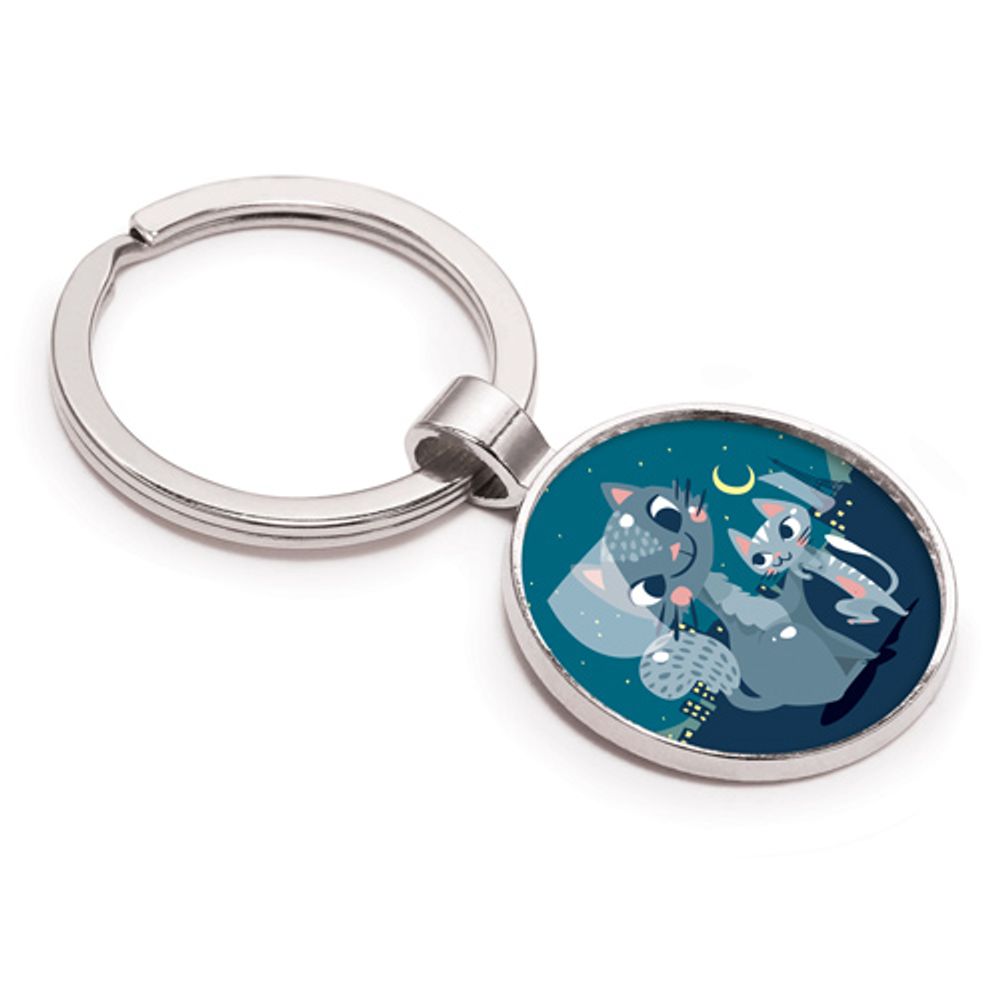 Children's bags and backpacks - Keychain Les Minis Famille Chats - LES MINIS D'EMILIE