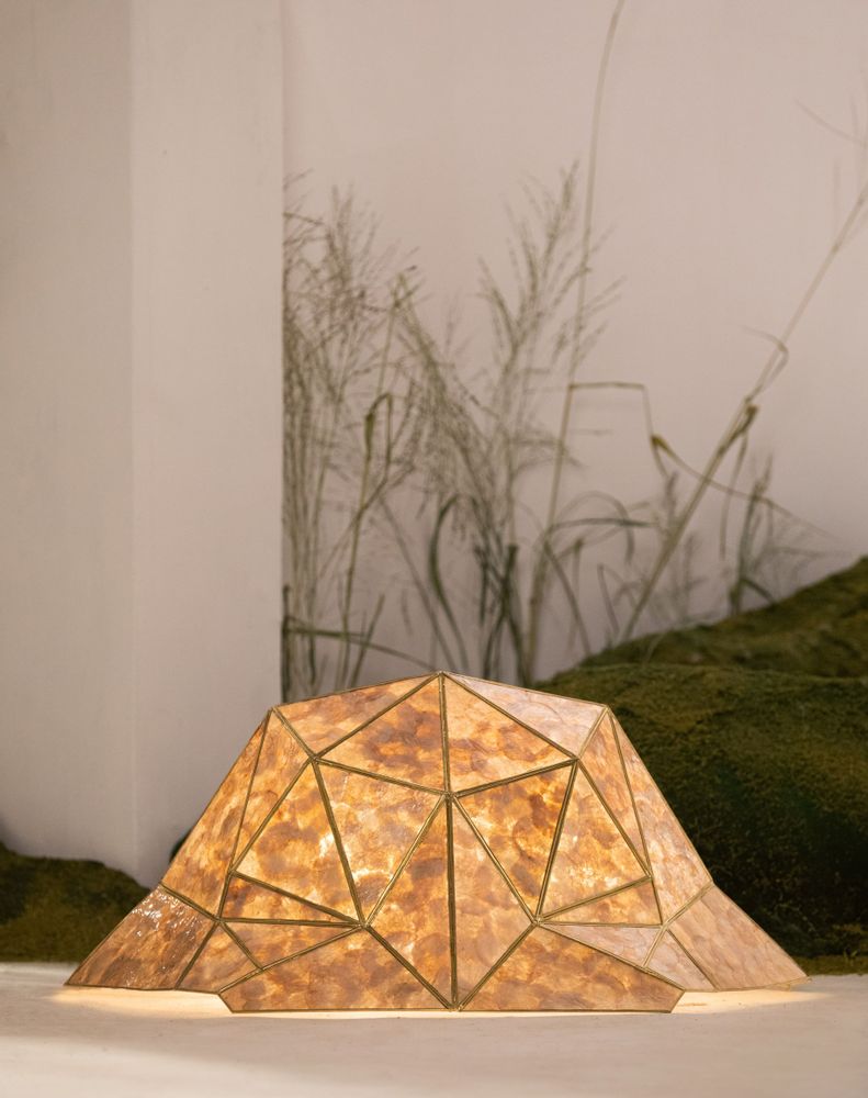Design objects - GOLTRIO Capiz Rock Lamp Collection - DESIGN PHILIPPINES HOME