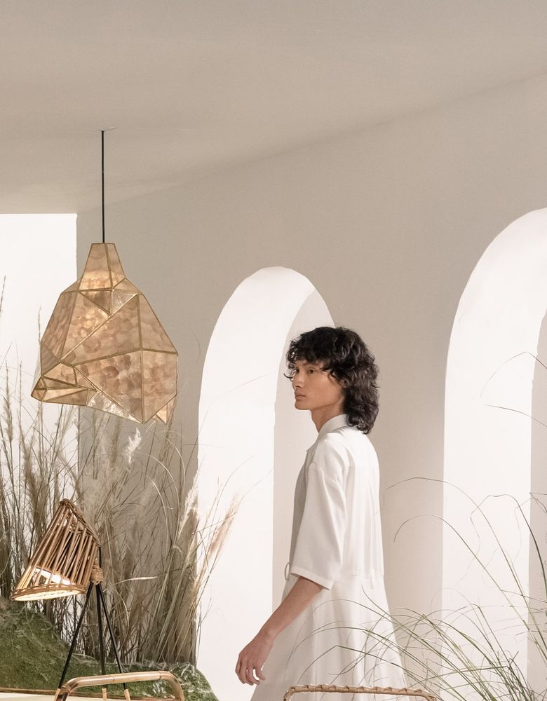 Design objects - GOLTRIO Capiz Rock Lamp Collection - DESIGN PHILIPPINES HOME