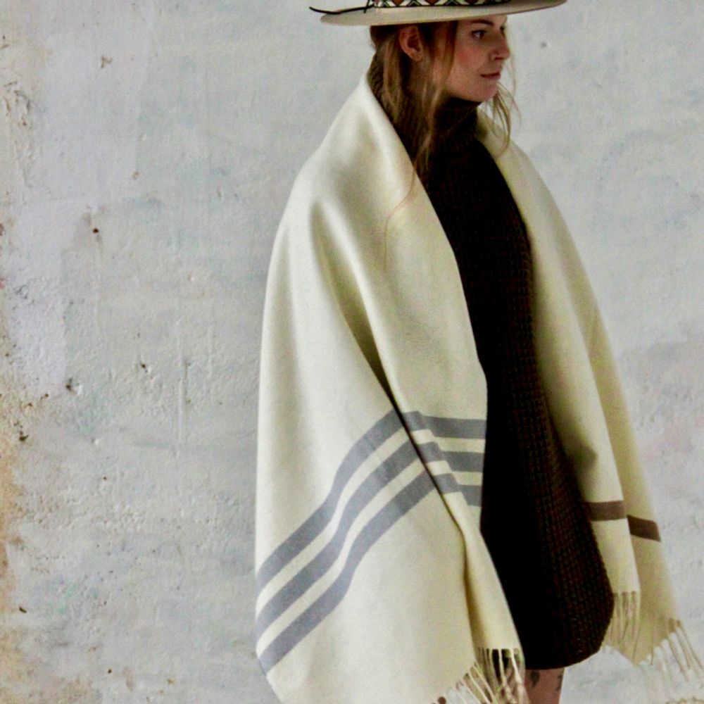 Homewear - STOLA LORIGA IN 50% ORGANIC WOOL AND 50% ORGANIC COTTON - SCHOOLOFLIFEPROJECTS