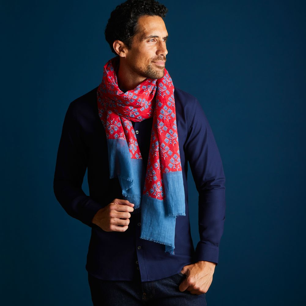 Foulards et écharpes - CHÈCHE/ FOULARD HOMME MARIETA COTON BIO - AV08 PARIS