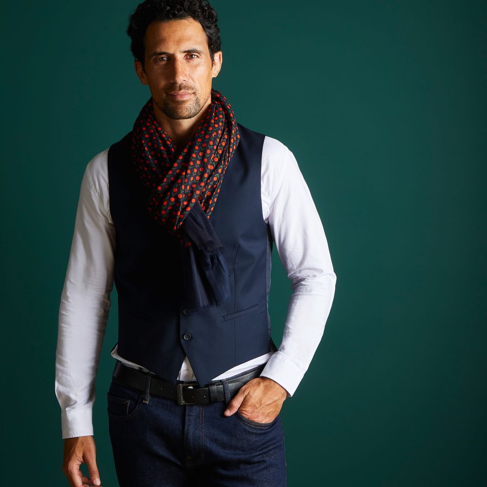 Foulards et écharpes - FOULARD HOMME SIKKIM COTON BIO - AV08 PARIS