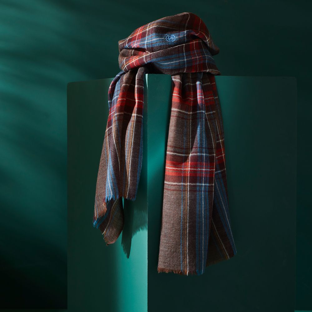 Scarves - ORKNEY WOOL MEN'S SCOTCH SCARF - AV08 PARIS