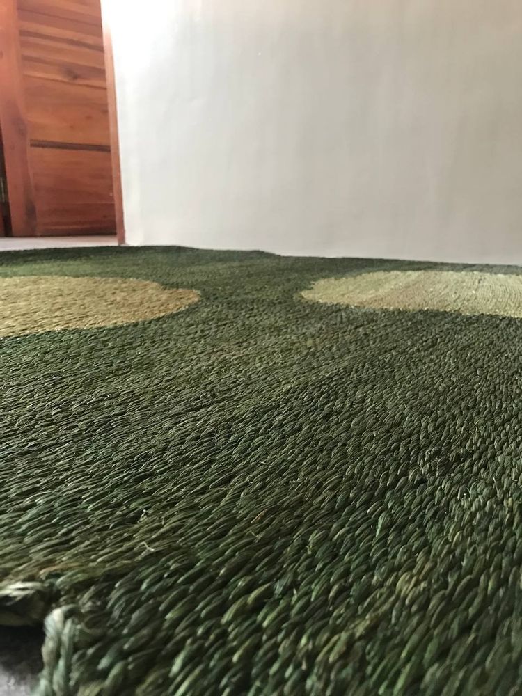 Tapis sur-mesure - Tapis VERT DARUMA - WEAVEMANILA