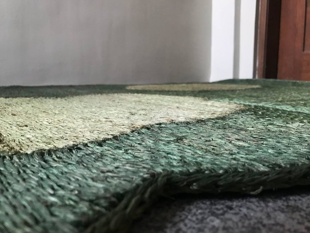 Tapis sur-mesure - Tapis VERT DARUMA - WEAVEMANILA