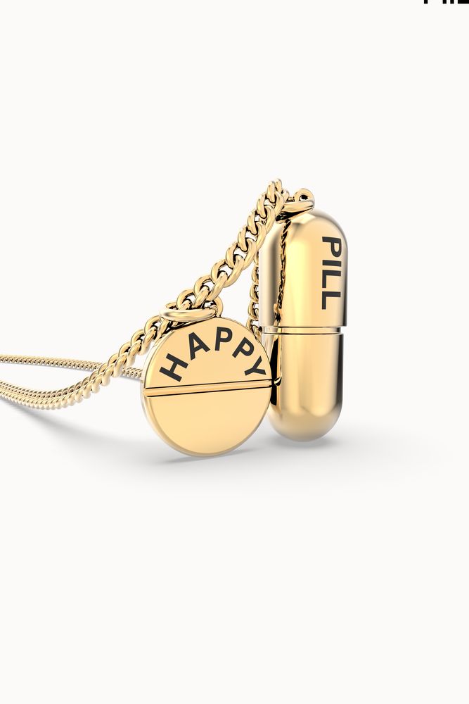 Jewelry - Happy Pill Necklace - CHOCLI