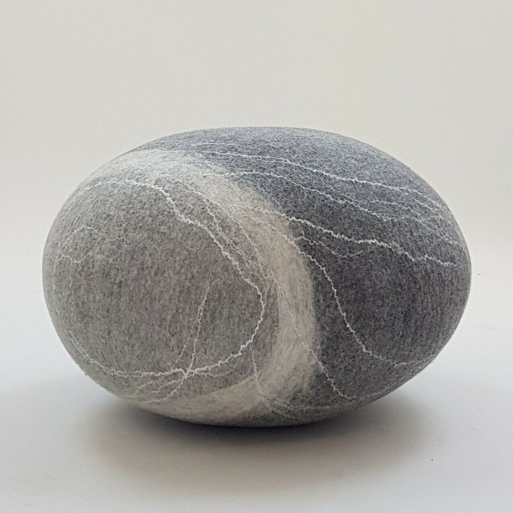 Fabric cushions - Felted wool floor cushion - Pierre collection - L'ATELIER DES CREATEURS