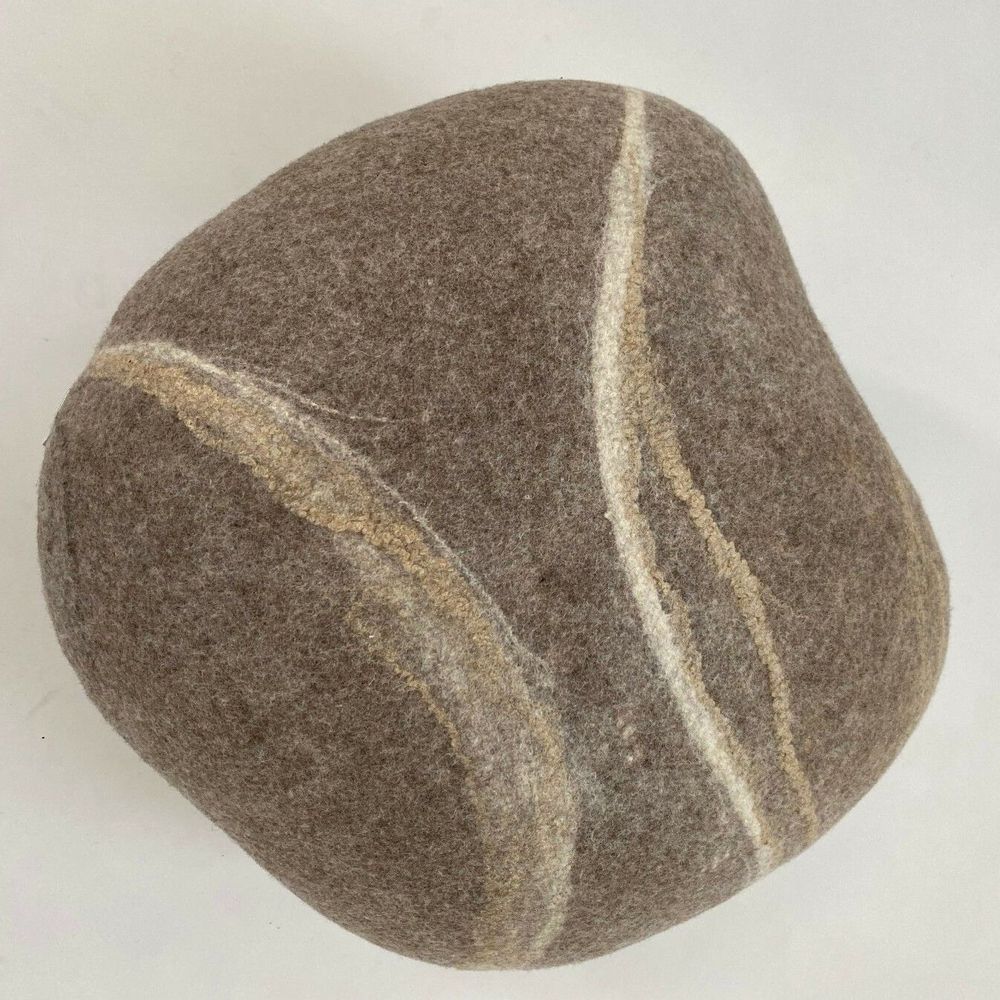 Coussins textile - Coussin de sol en laine feutrée, collection Agate - L'ATELIER DES CREATEURS