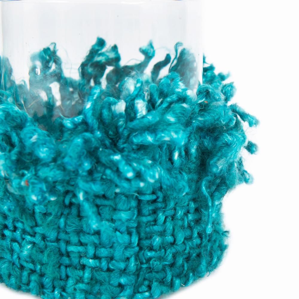Bougeoirs et photophores  - Le Bougeoir Oh My Gee - Aqua - S - Set de 4 - BAZAR BIZAR LIVING