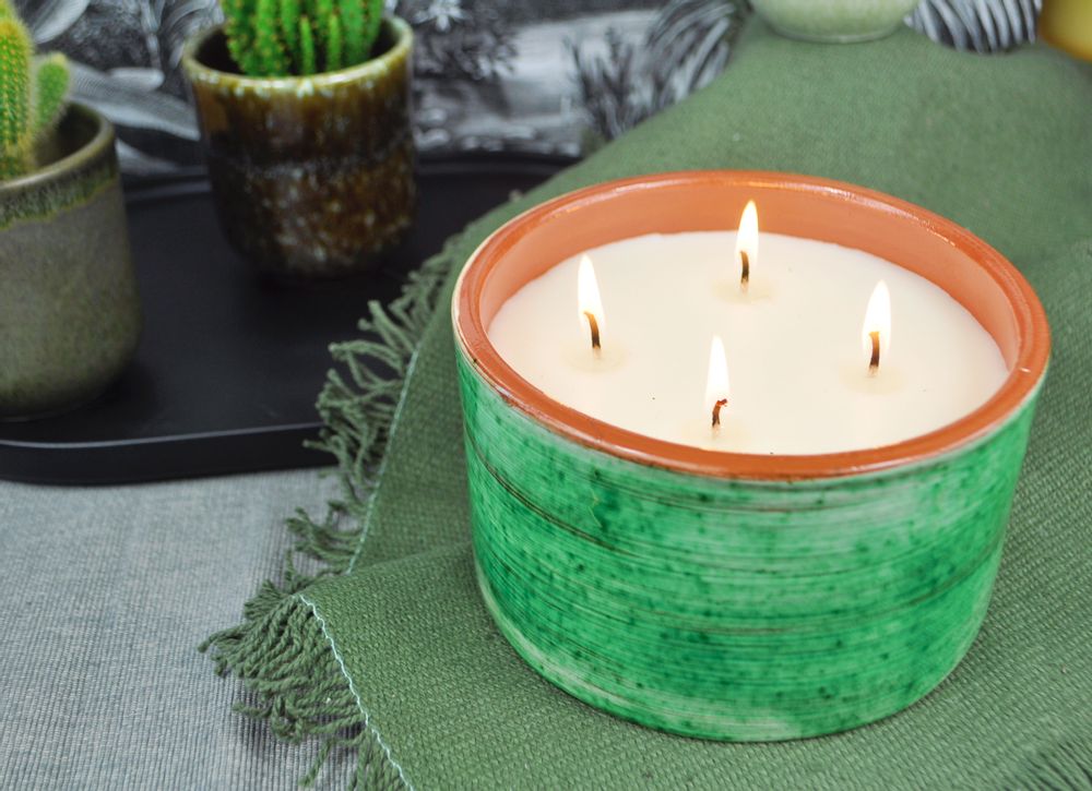 Coffrets et boîtes - BOUGIE 170G/300G MADE IN FRANCE EN CERAMIQUE univers jungle - NATOÈ FRAGRANCES