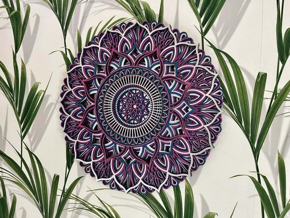 Other wall decoration - Wood Mandala, Apartment Decor - BHDECOR