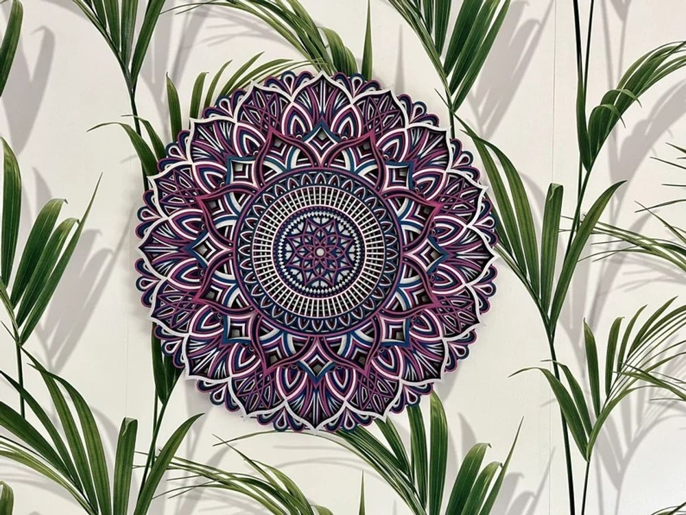 Other wall decoration - Wood Mandala, Apartment Decor - BHDECOR