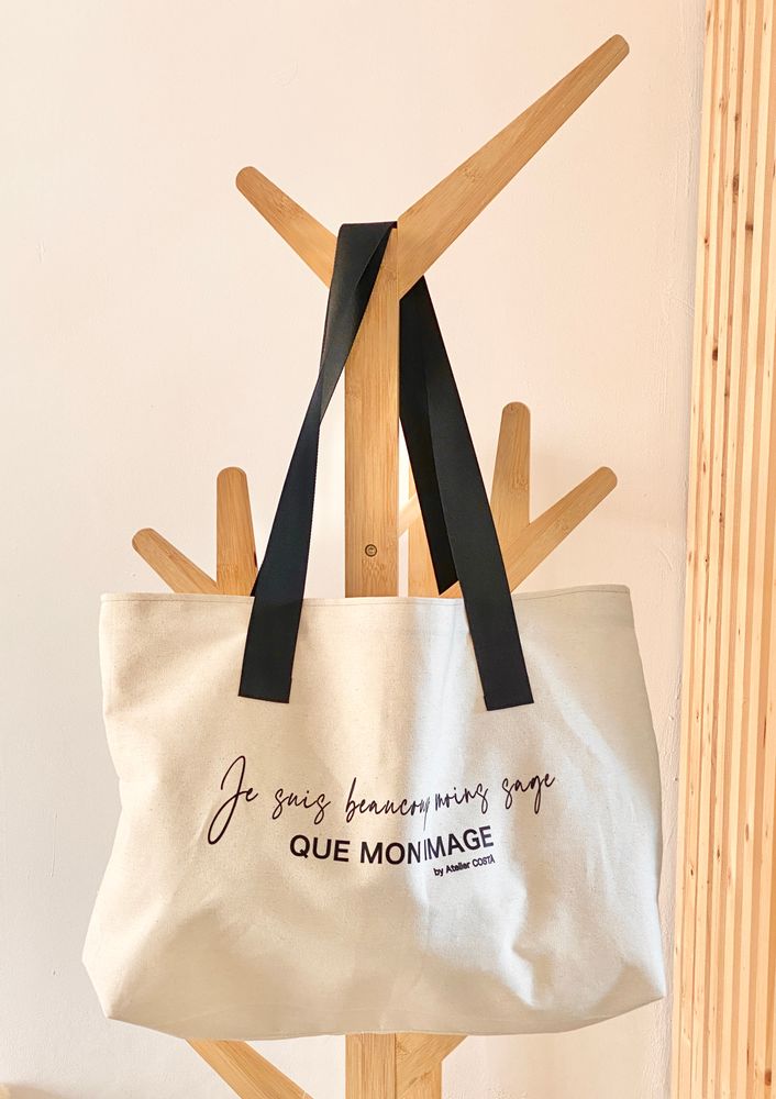 Sacs et cabas - CABAS cotton "Sage comme une image" - ATELIER COSTÀ