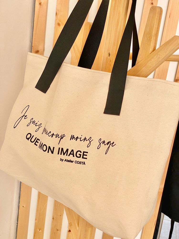Sacs et cabas - CABAS cotton "Sage comme une image" - ATELIER COSTÀ