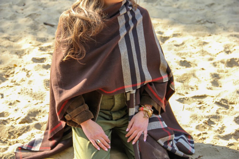 Prêt-à-porter - SAO LOURENCO PONCHO CHOCOLATE - SCHOOLOFLIFEPROJECTS