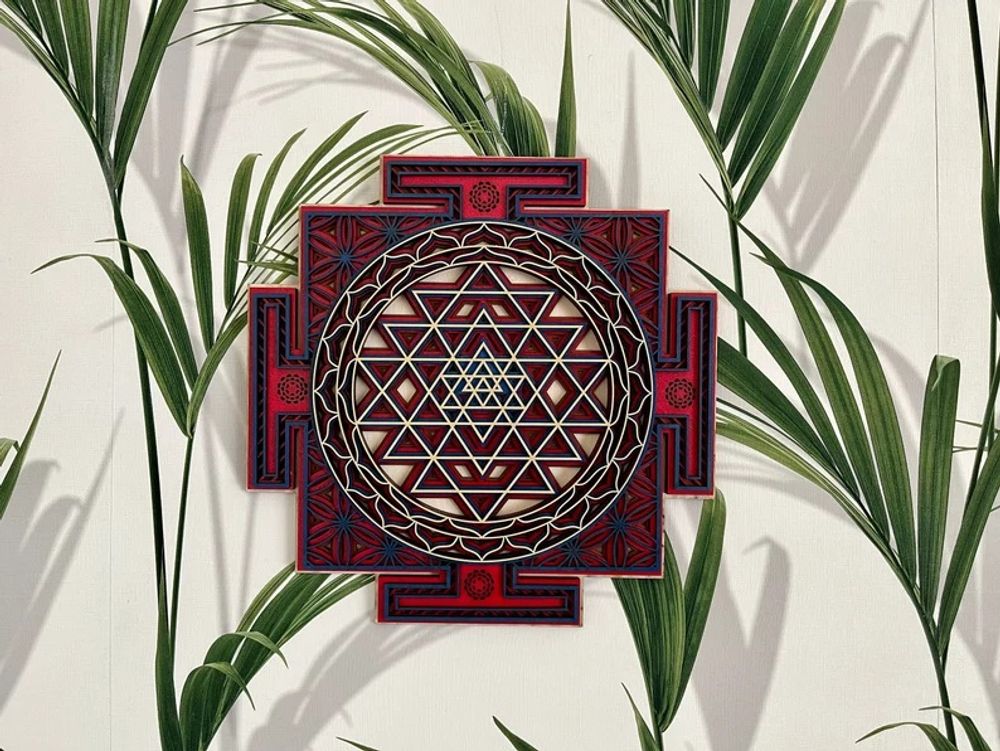 Other wall decoration - Sri Yantra Mandala, Sacred Geometry - BHDECOR