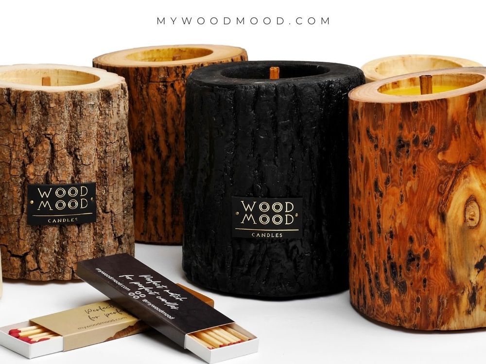 Cadeaux - Bougies en bois, WOOD MOOD - UKRAINIAN CERAMIC AND CRAFT