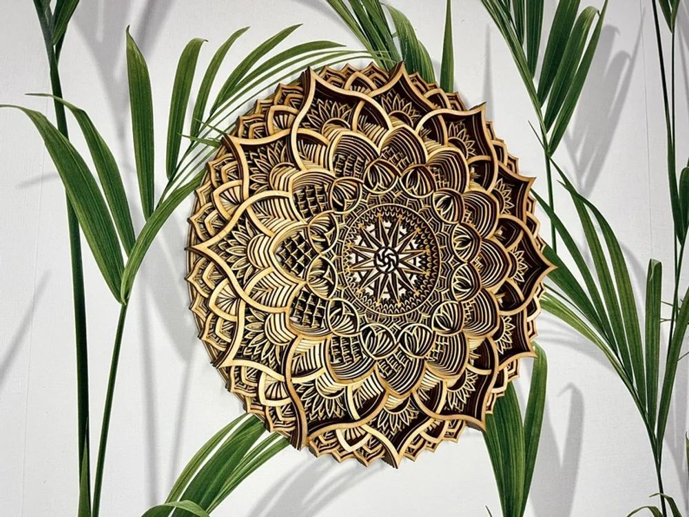 Other wall decoration - Wood Mandala, Apartment Decor, Elegant Wall Art - BHDECOR